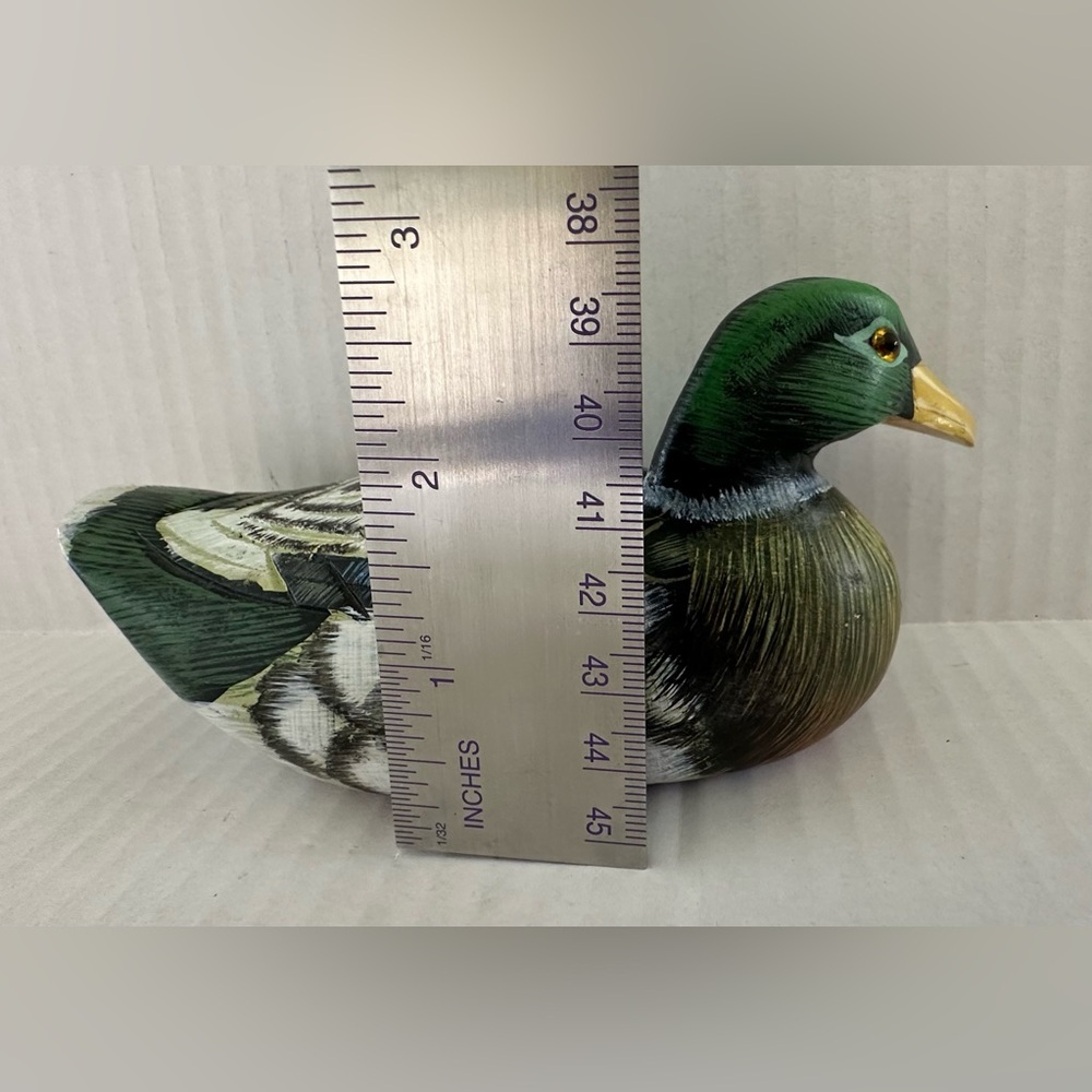 Handcrafted Wooden Duck Figurine - Picture 13 of 14